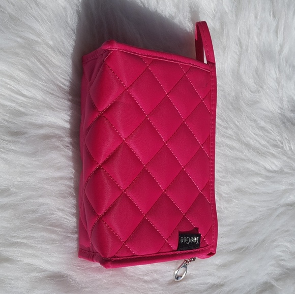 Fuschia Quilted Makeup Bag - Picture 1 of 7